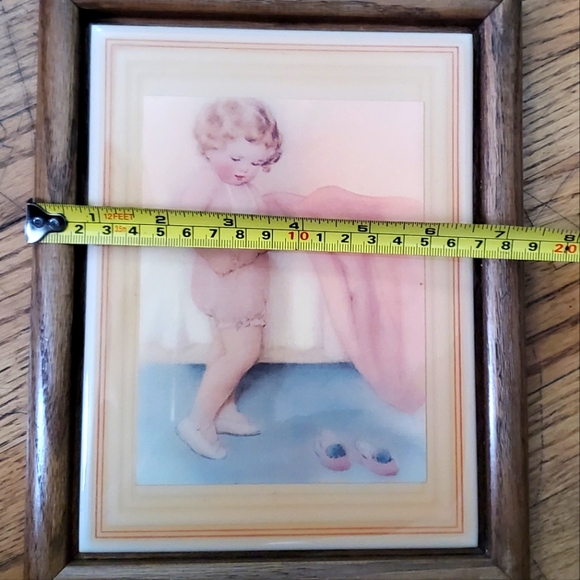 Vintage Bessie Pease Guttman oak framed tile art - Picture 7 of 9